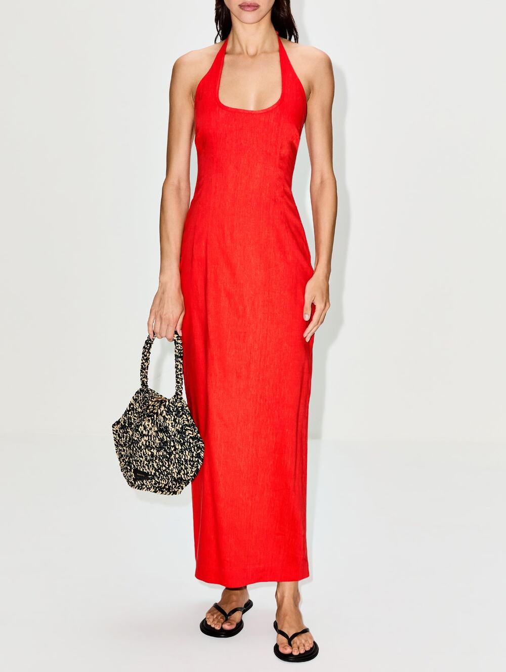 SIR. Linen Halter Dress